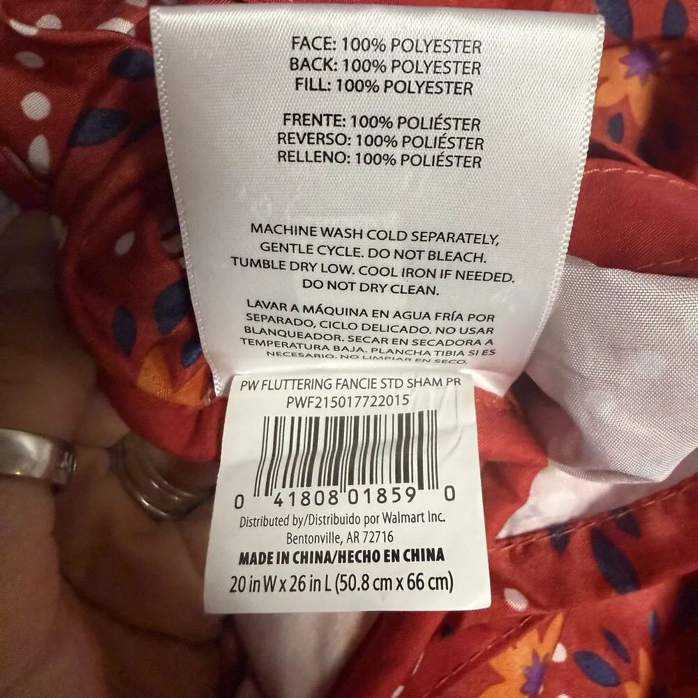 Pioneer Woman Fluttering Fancies Standard Size Pillow Sham Set Of 2 Floral